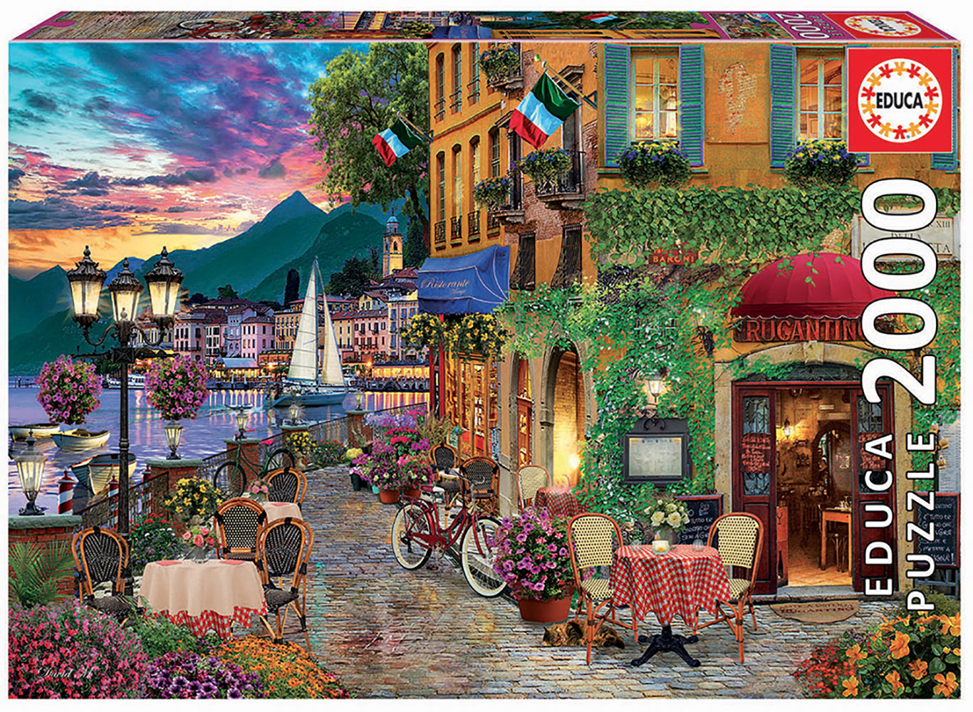 Puzzle 2000 pièces : Charme italien - Educa - Rue des Puzzles Puzzle 2000 pièces : Charme italien - Educa - Rue des Puzzles