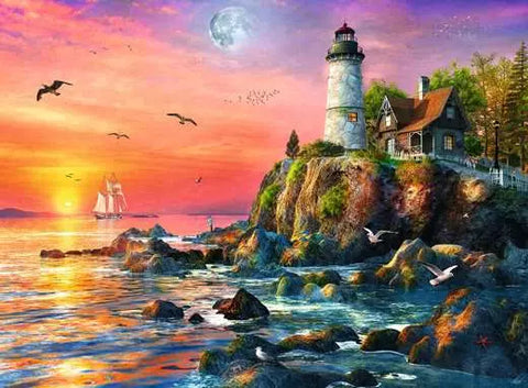 Phare au coucher de soleil | 500 mcx