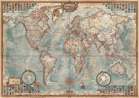 Carte politique du monde | 1500 mcx