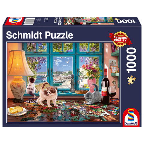 Table avec puzzle | 1000 mcx