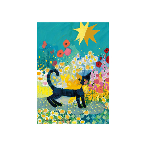 Rosina Wachtmeister - Chat dans une mer de fleurs | 1000 mcx