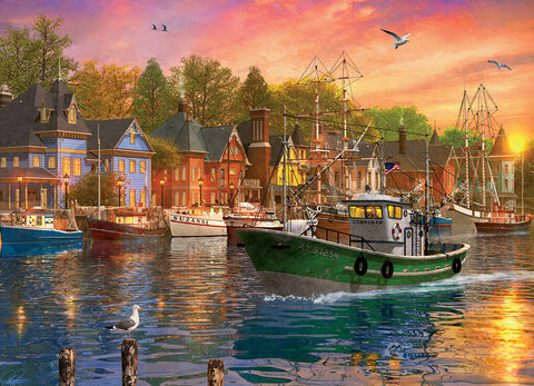 Coucher de soleil sur le port | 1000 mcx