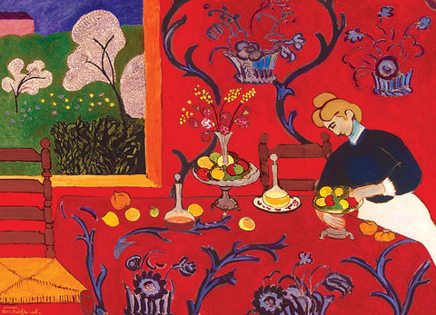 Matisse - La desserte : Harmonie en rouge | 1000 mcx