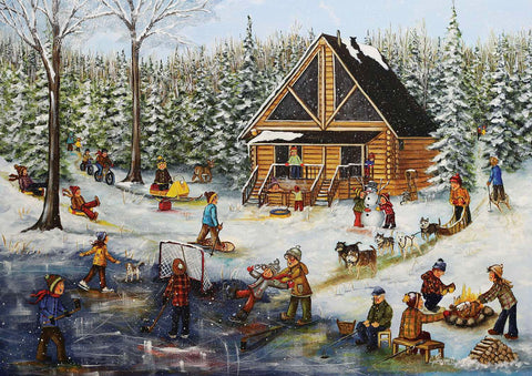 Christine Genest - L'hiver au chalet de bois rond | 1000 mcx