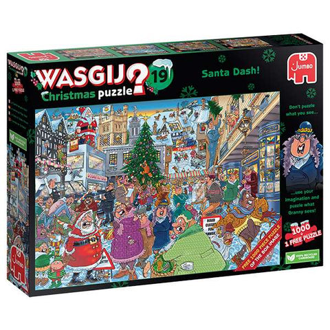 Wasgij Christmas #19 - La course du père Noël ! | 2 x 1000 mcx