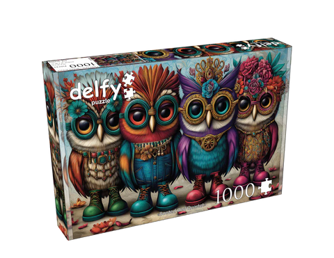 Quatuor de hiboux bottés | 1000 mcx