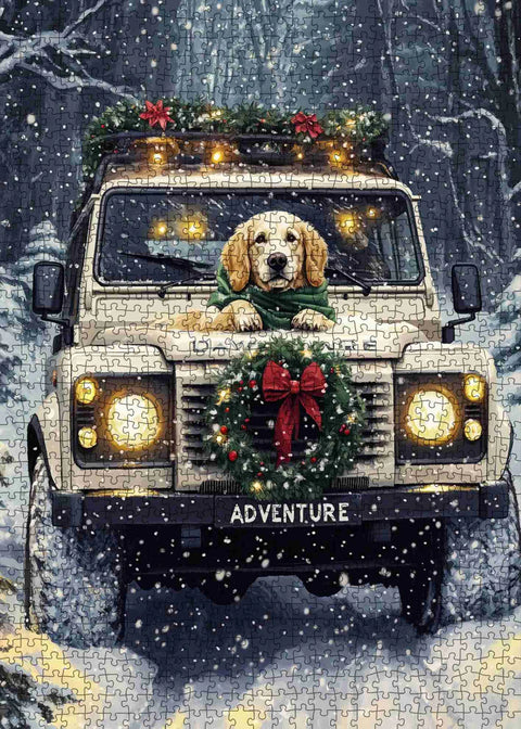 Chien d'aventure de noël | 1000 mcx