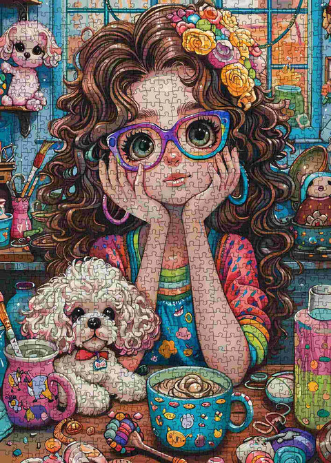 Jeune fille colorée | 1000 mcx