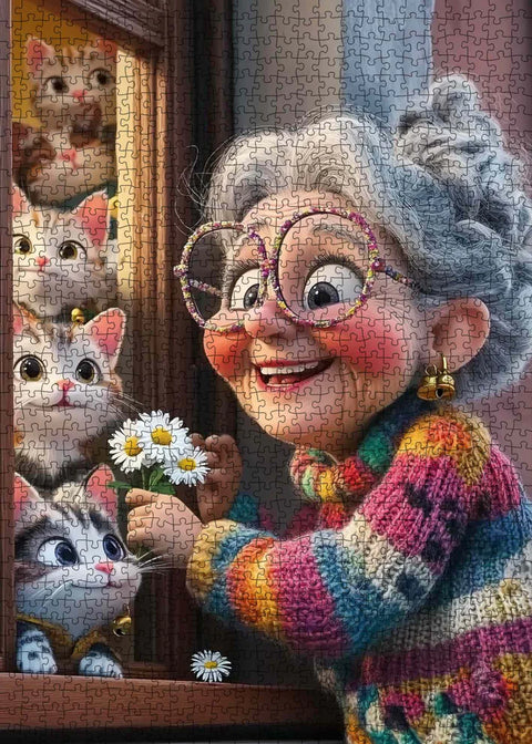 Mami et ses chatons | 1000 mcx