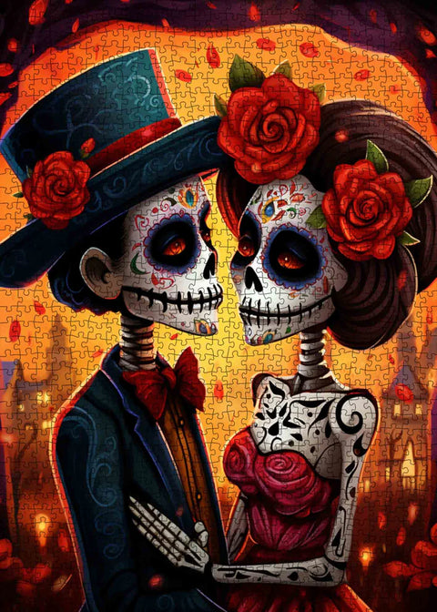 Couple de squelette romantique | 1000 mcx