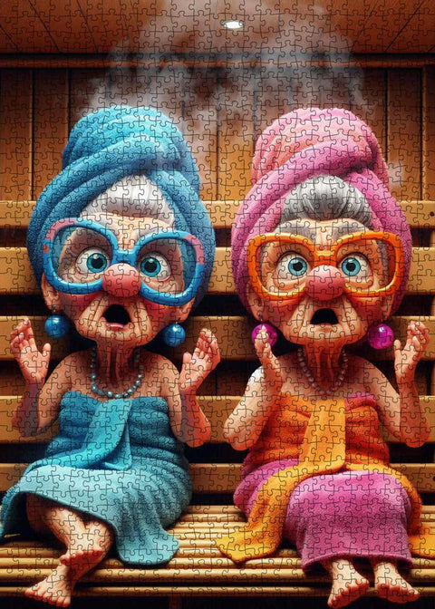 Mamis surprises au sauna | 1000 mcx