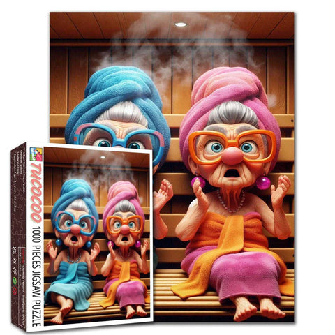 Mamis surprises au sauna | 1000 mcx