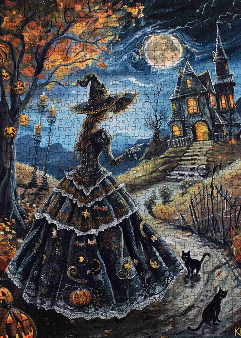 Manoir de sorcière au clair de lune | 1000 mcx