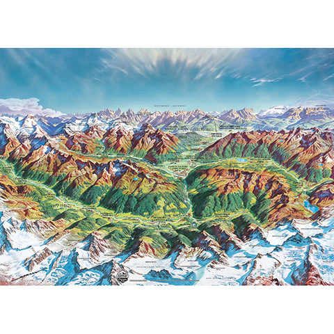 Map Art - Alpine Mountain World | 2000 mcx