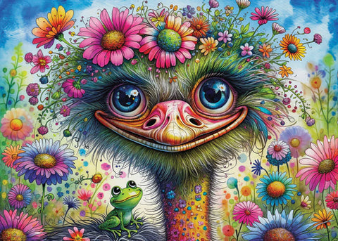 Autruche et ami | 1000 mcx