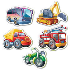 Bébé puzzle - Moyens de transport | 5 mini-puzzle