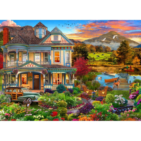 Jardin de maison de campagne | 1000 mcx