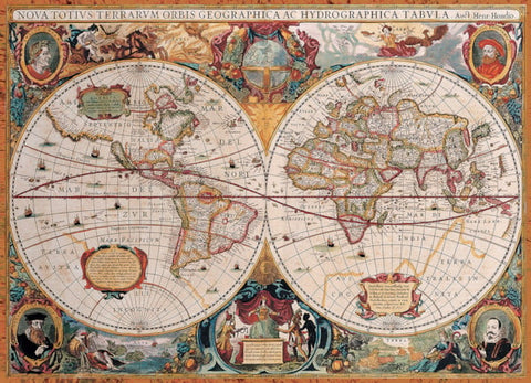 Carte du monde antique | 1000 mcx