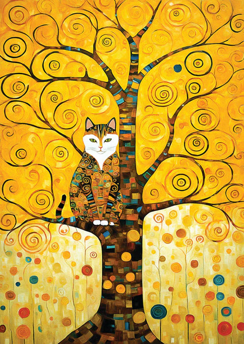 Klimt: Cat in the Tree of Life | 1000 mcx
