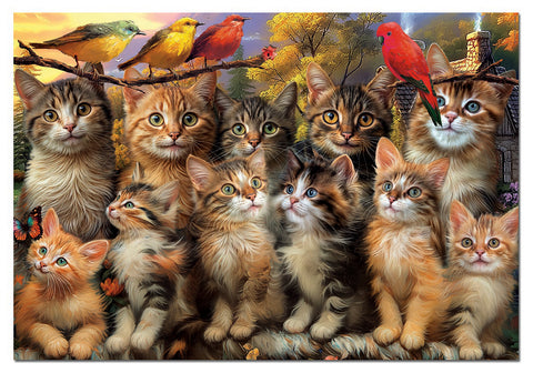 Chatons et oiseaux | 500 mcx