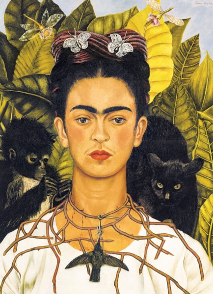 Frida Kahlo - Autoportrait avec collier d'épines et colibri| 1000 mcx