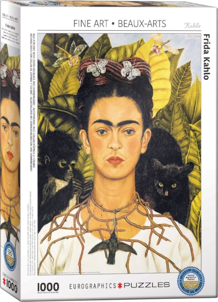 Frida Kahlo - Autoportrait avec collier d'épines et colibri| 1000 mcx