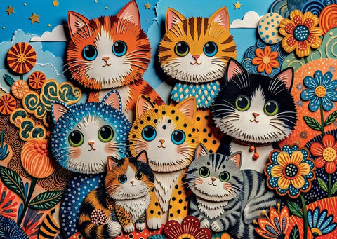 Collage d'art en papier | 1000 mcx