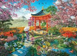 Jardin japonais de printemps | 1000 mcx