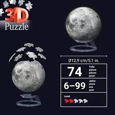 Lune  illuminée 3D 74 mcx
