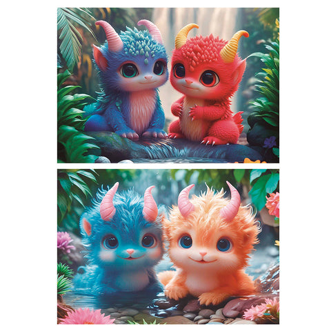 Monstres mignons - 2 x 100 pièces | 2x100  mcx