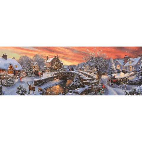 Noël sur le chemin du pont | 1000 mcx Panoramique