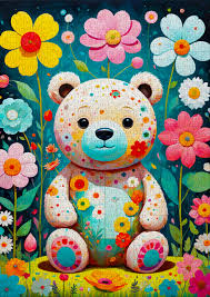 Ourson fleuri | 1000 mcx