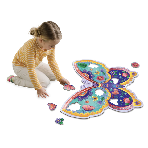 Papillon - Casse-tête de plancher scintillant | 53 XL mcx