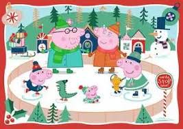 Peppa Pig : S'amuser dans la neige | Casse-tête de plancher 24 mcx