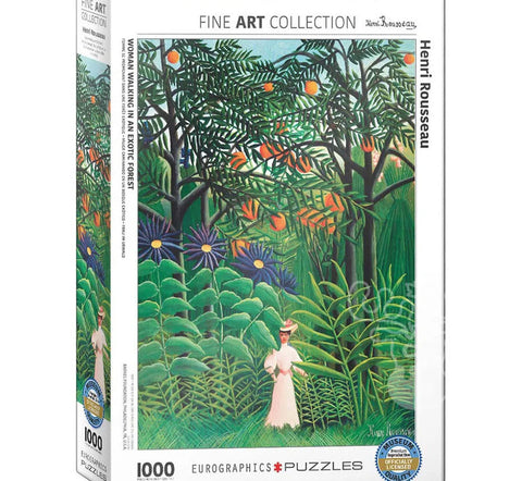 Henri Rousseau - Femme se promenant dans une forêt exotique | 1000 mcx