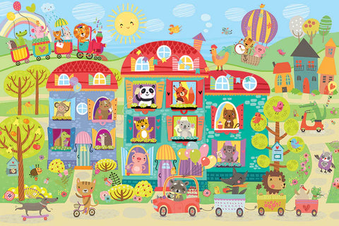 Voisins amicaux | Casse-tête de plancher 35 mcx