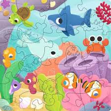 Animaux de la mer en bois | 22 mcx
